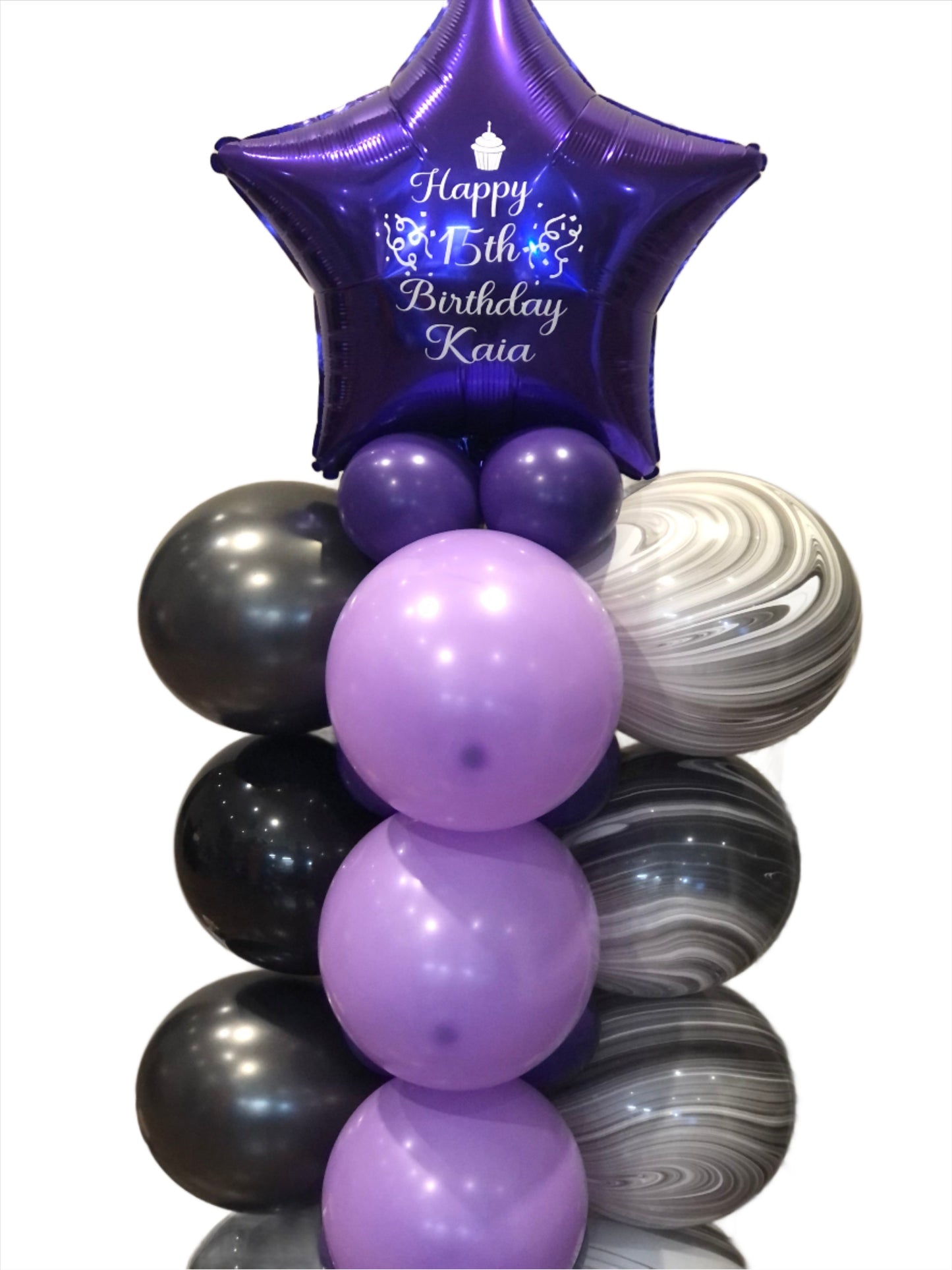 Personalized Balloon Tower Bouquet