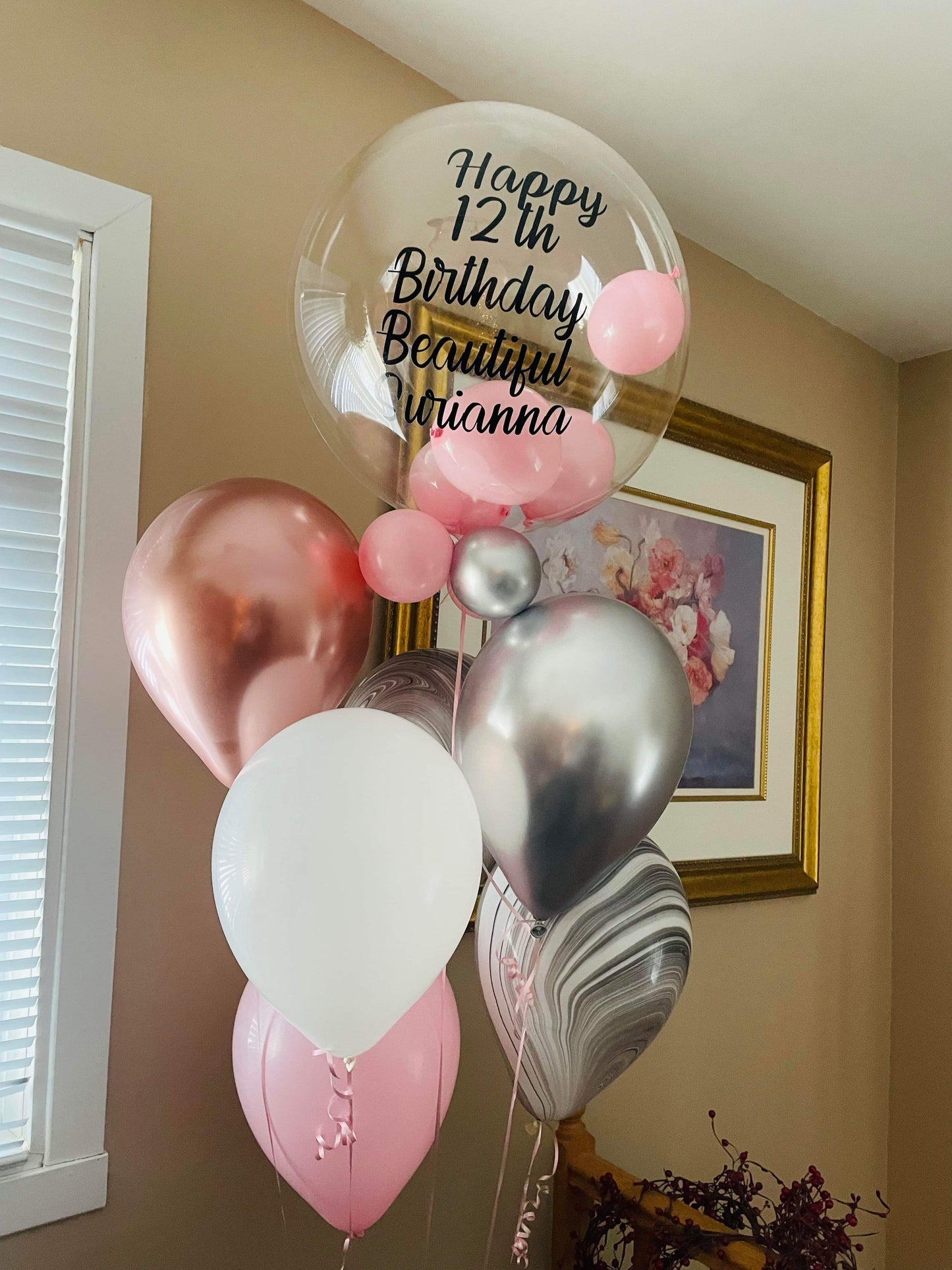 Bouquet de ballons à bulles pour anniversaire