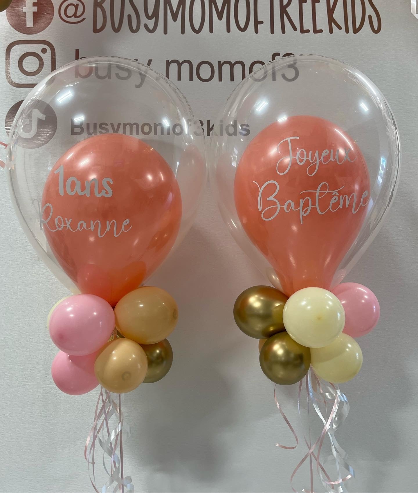 Clear Balloon table display