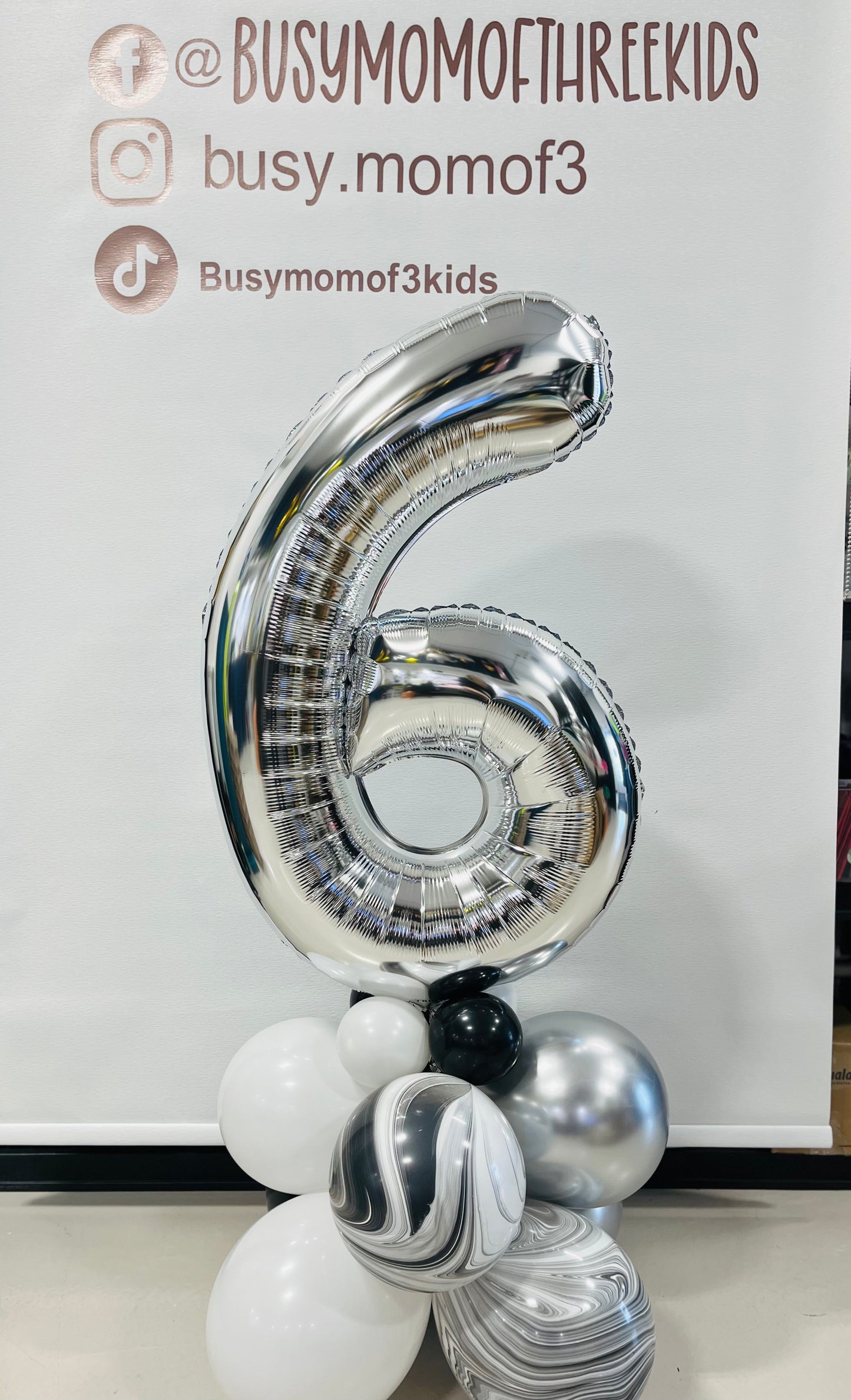 Number Birthday Balloon Stacks