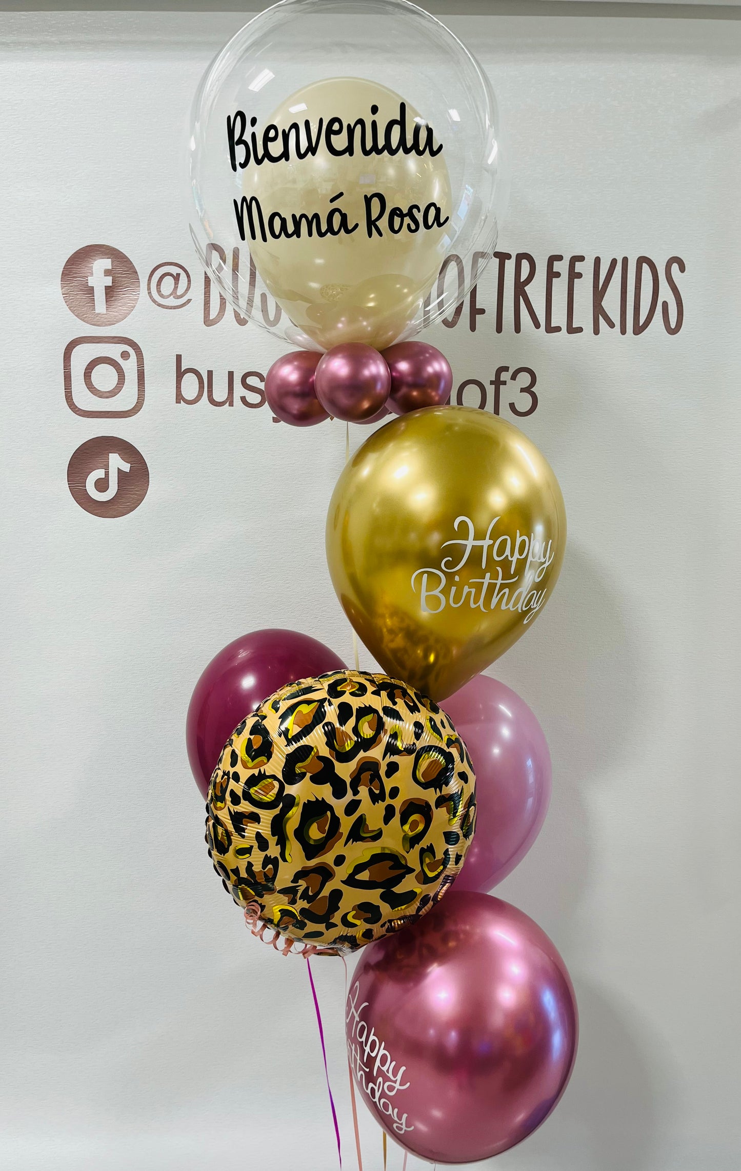 Bouquet de ballons à bulles pour anniversaire