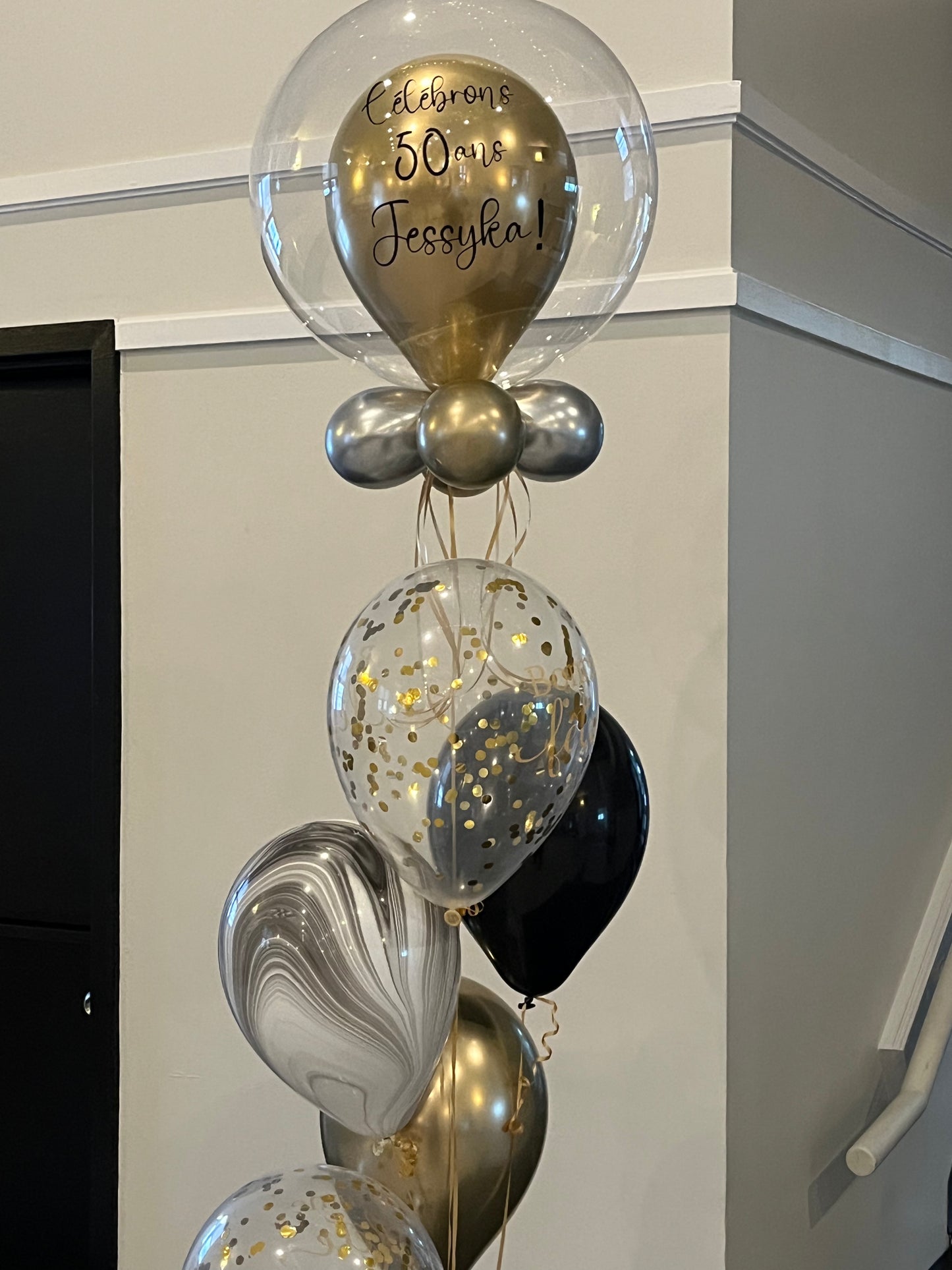 Bouquet de ballons à bulles pour anniversaire