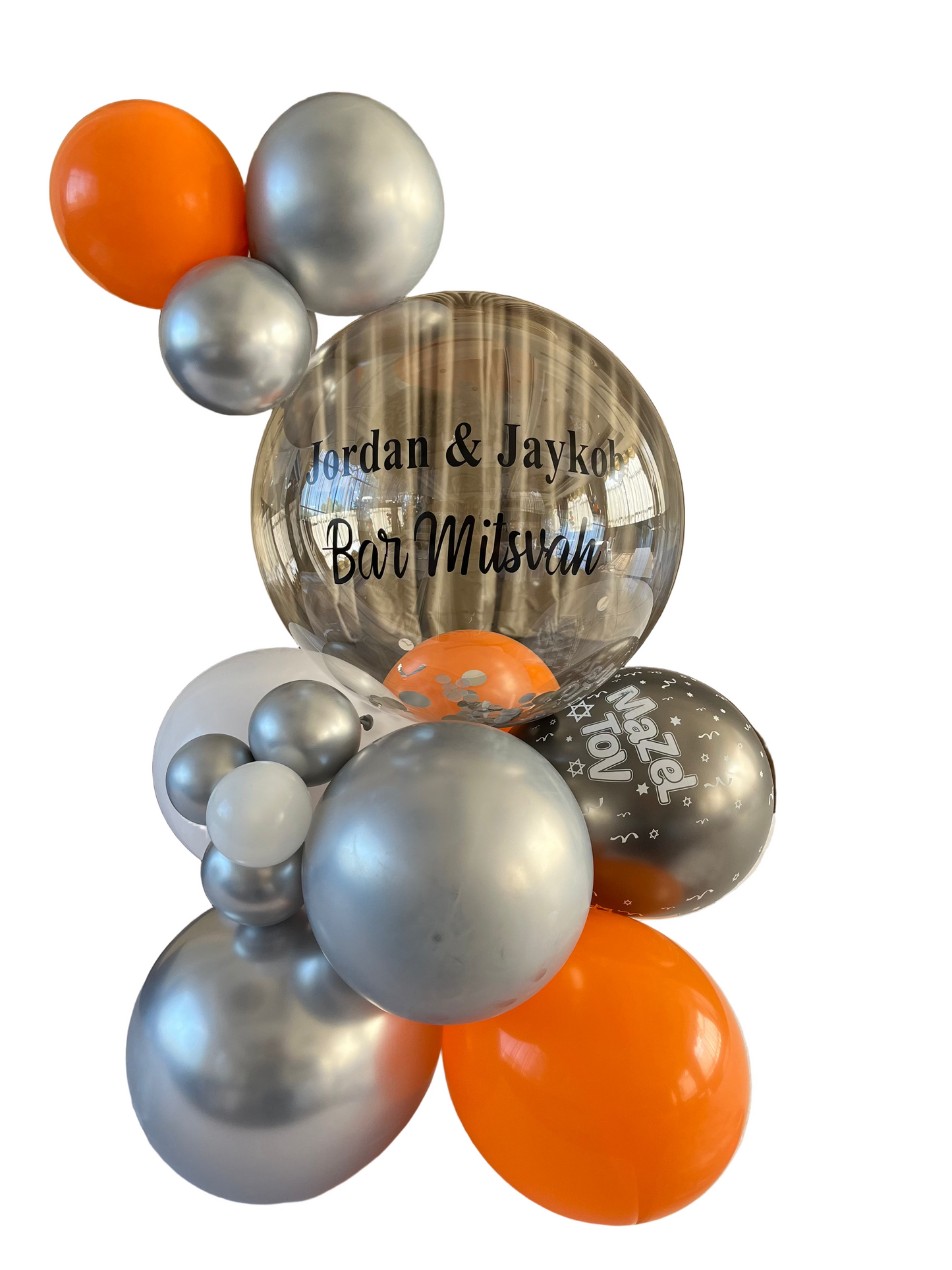 Centre de table à bulles personnalisé