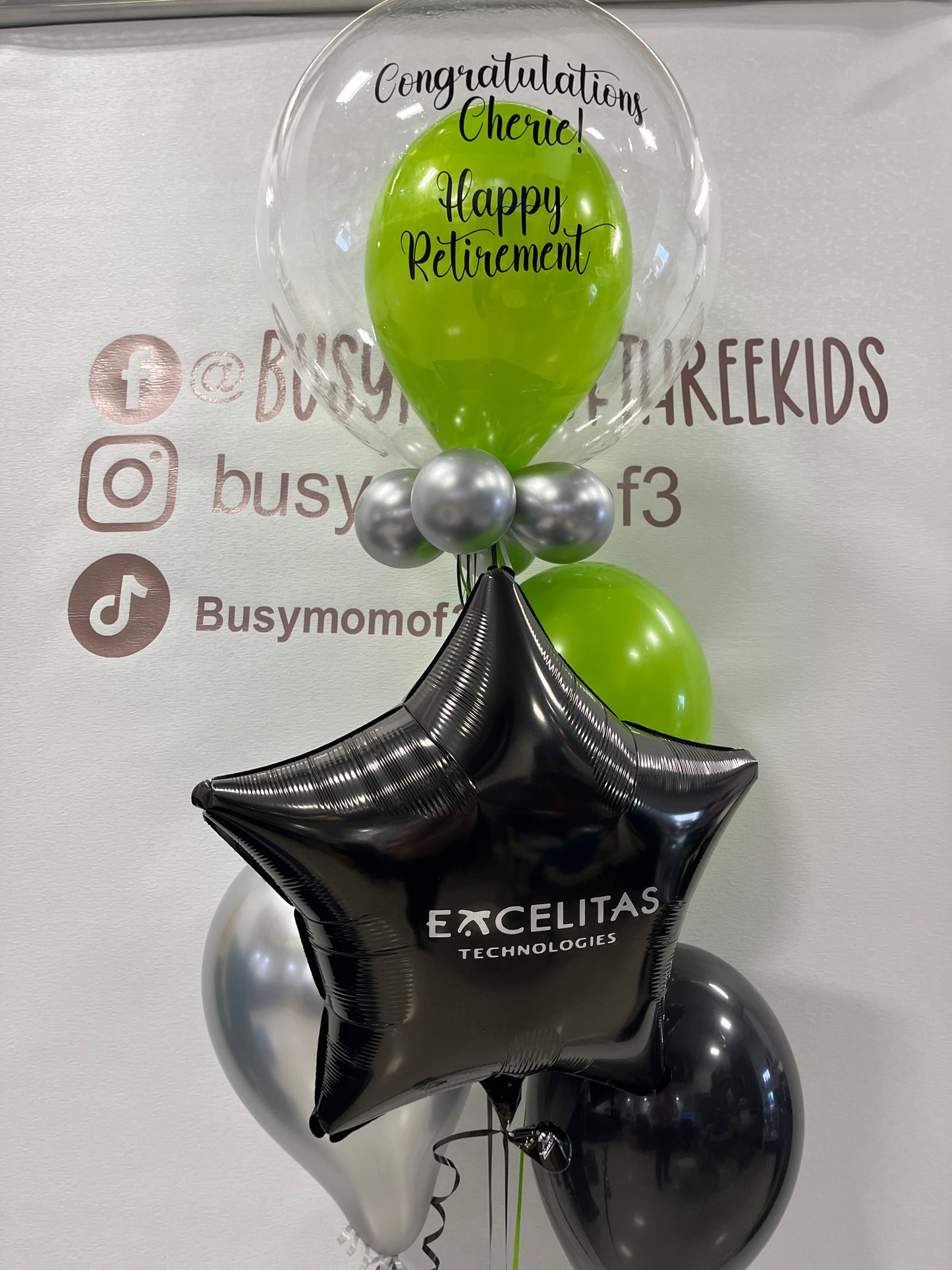 Bouquet de ballons à bulles pour anniversaire
