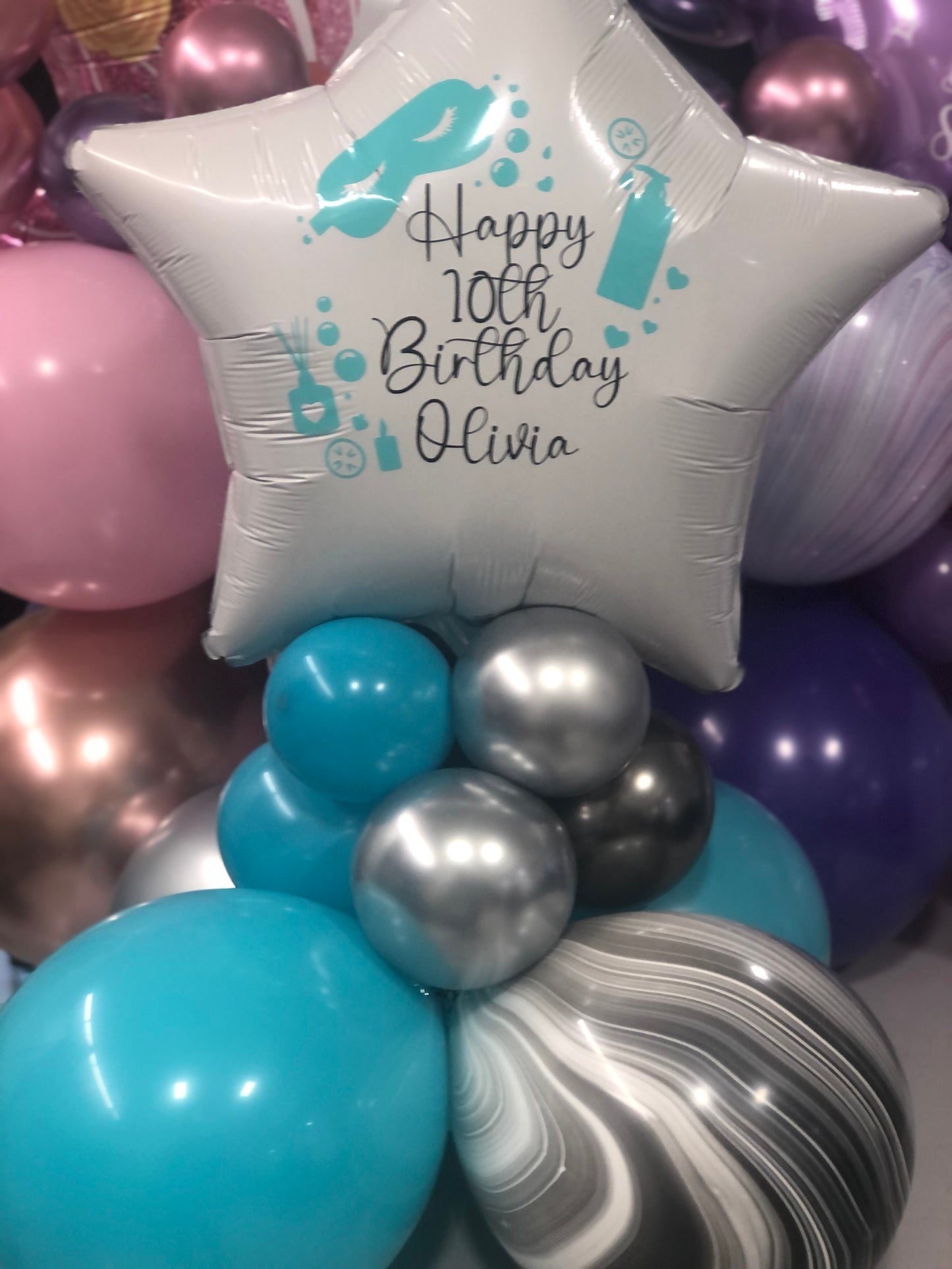 Personalized Party Balloon Centrepiece