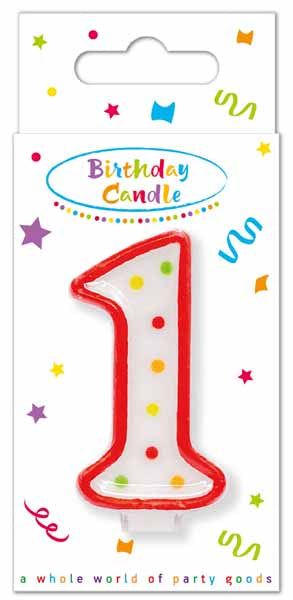 Single Number Colorful Candles