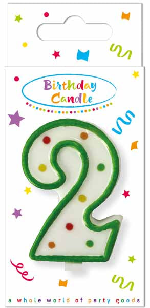 Single Number Colorful Candles