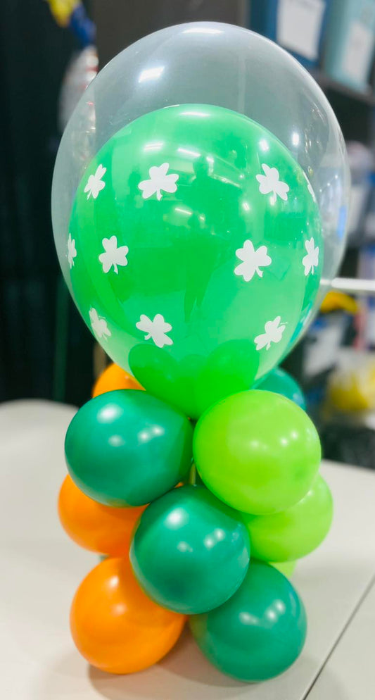 Saint-Patrick's Day Latex Balloon Centerpiece