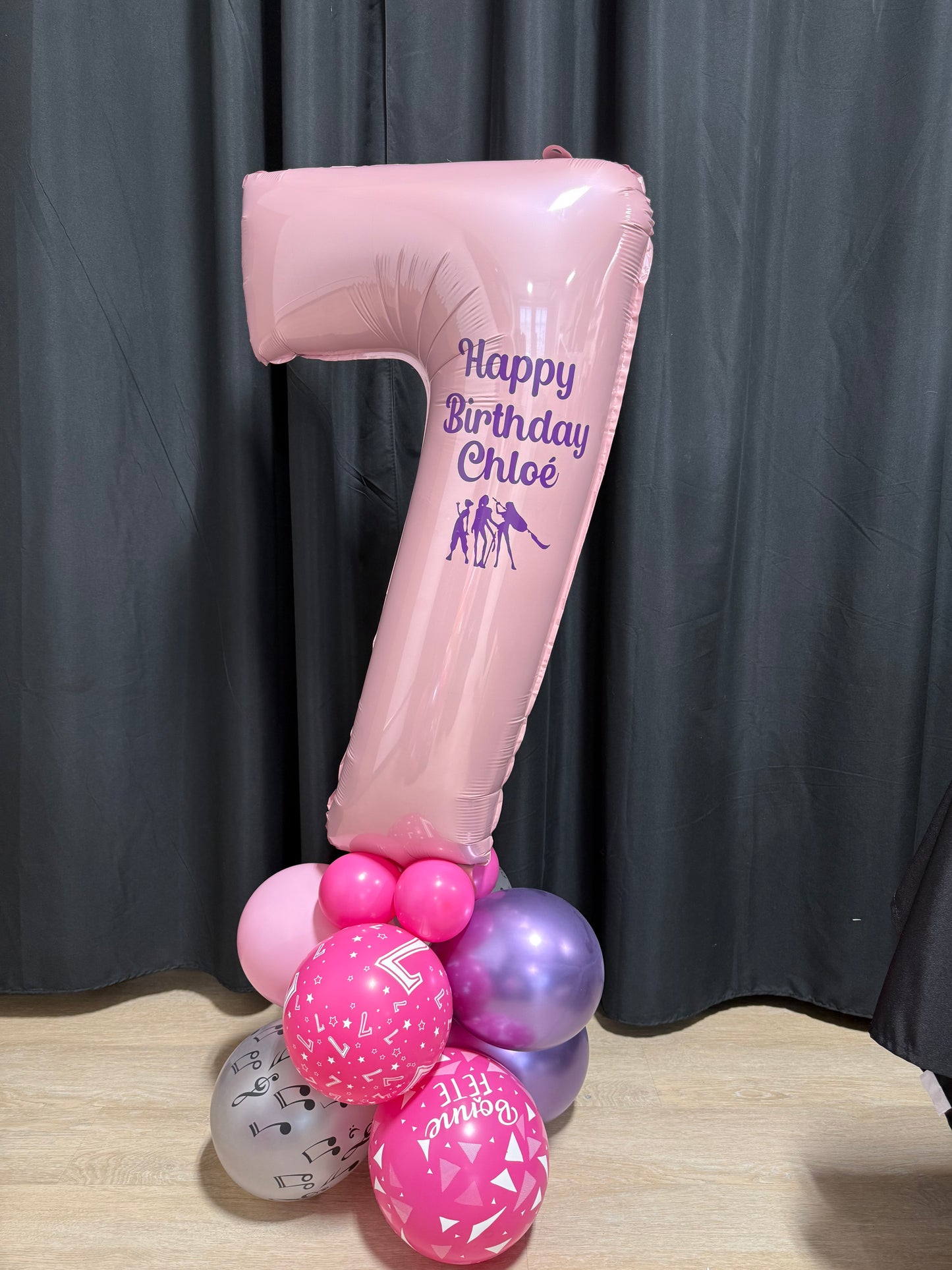 Number Birthday Balloon Stacks