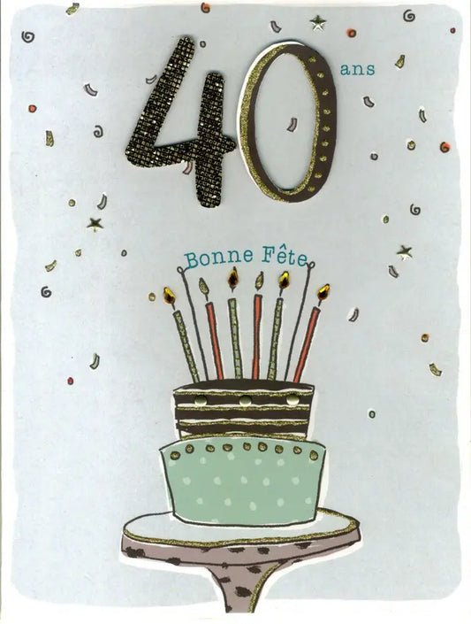 40 ans Bonne fête - Cake