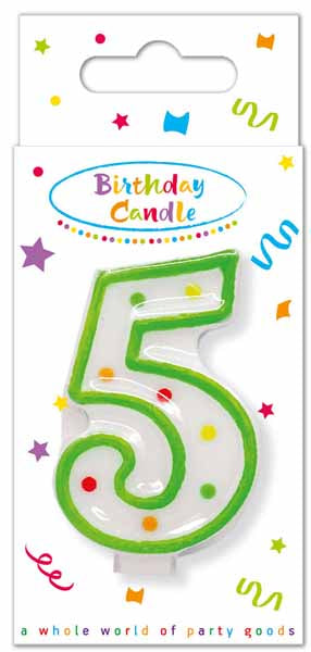 Single Number Colorful Candles