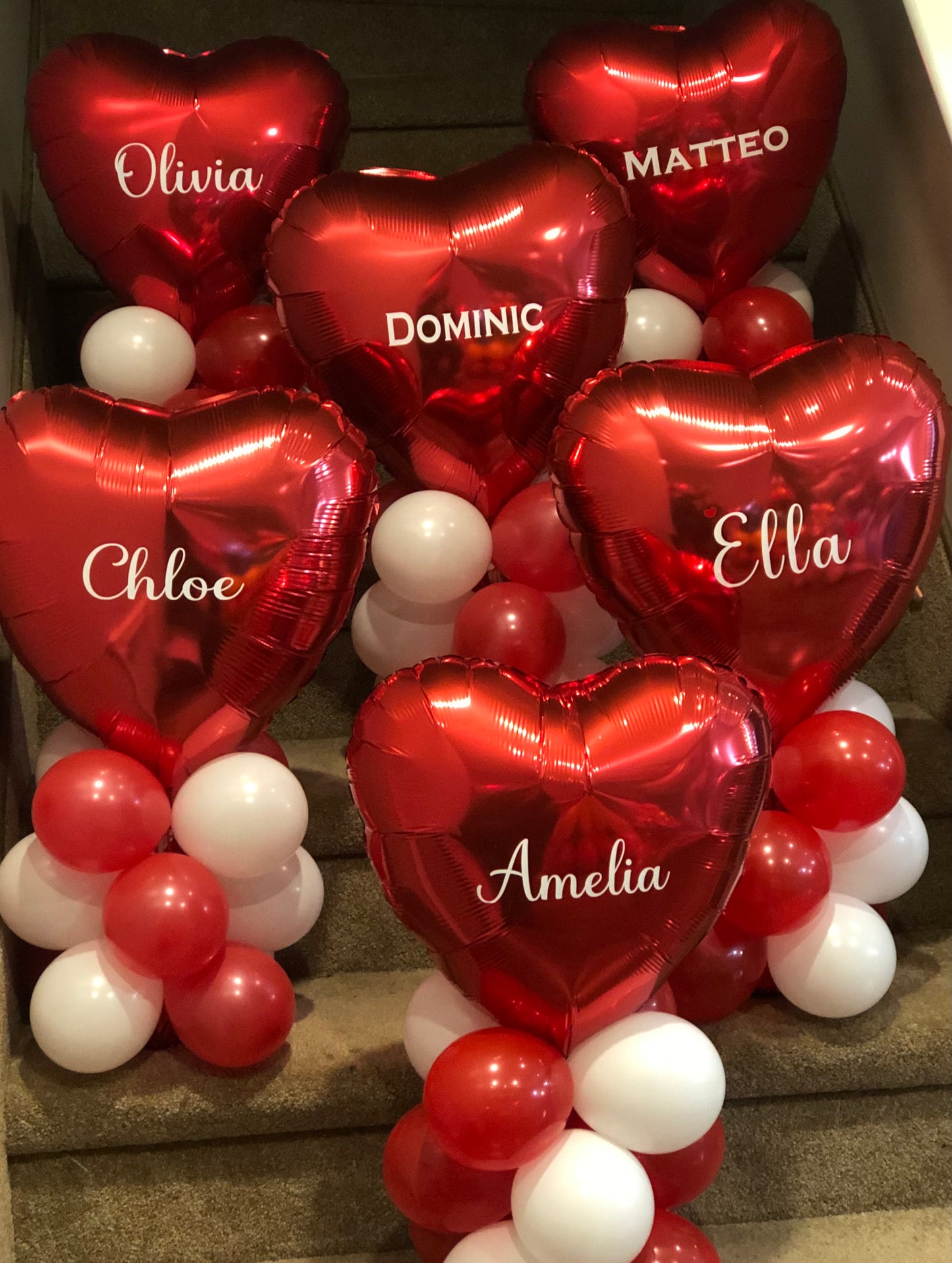 Ballons en forme de cœur personnalisés pour la Saint-Valentin