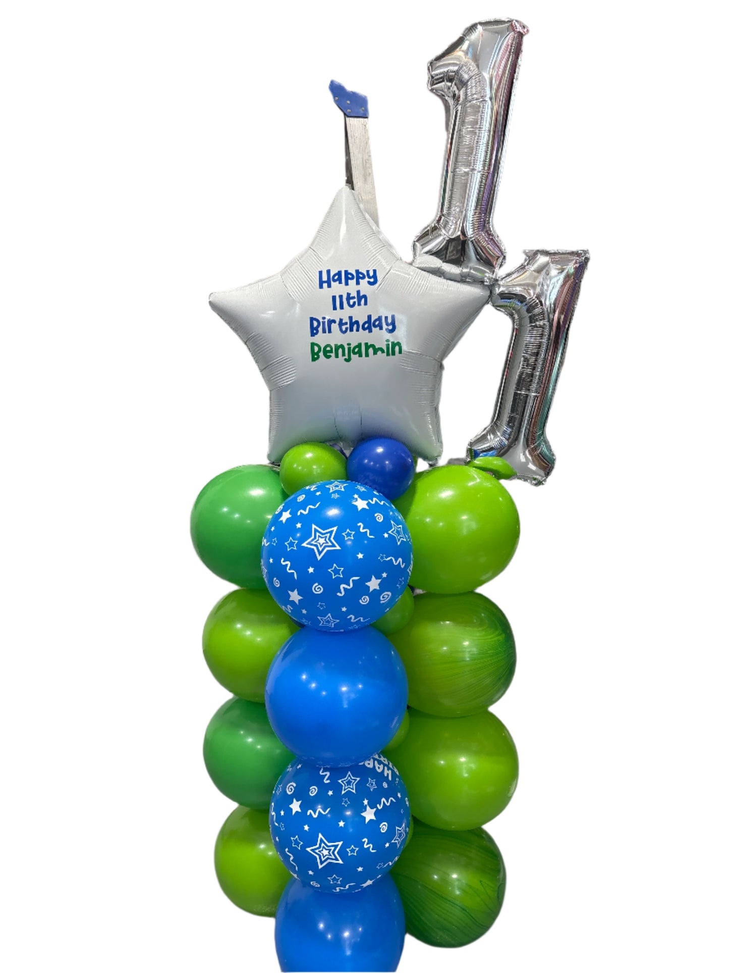 Personalized Balloon Tower Bouquet