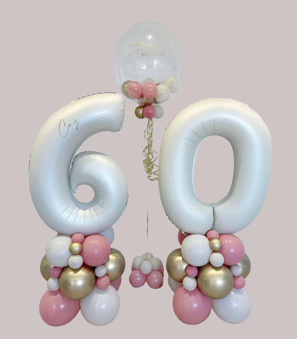 Double Number Stack Balloon Package