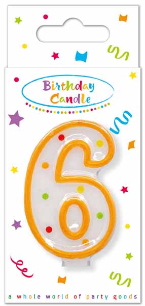 Single Number Colorful Candles