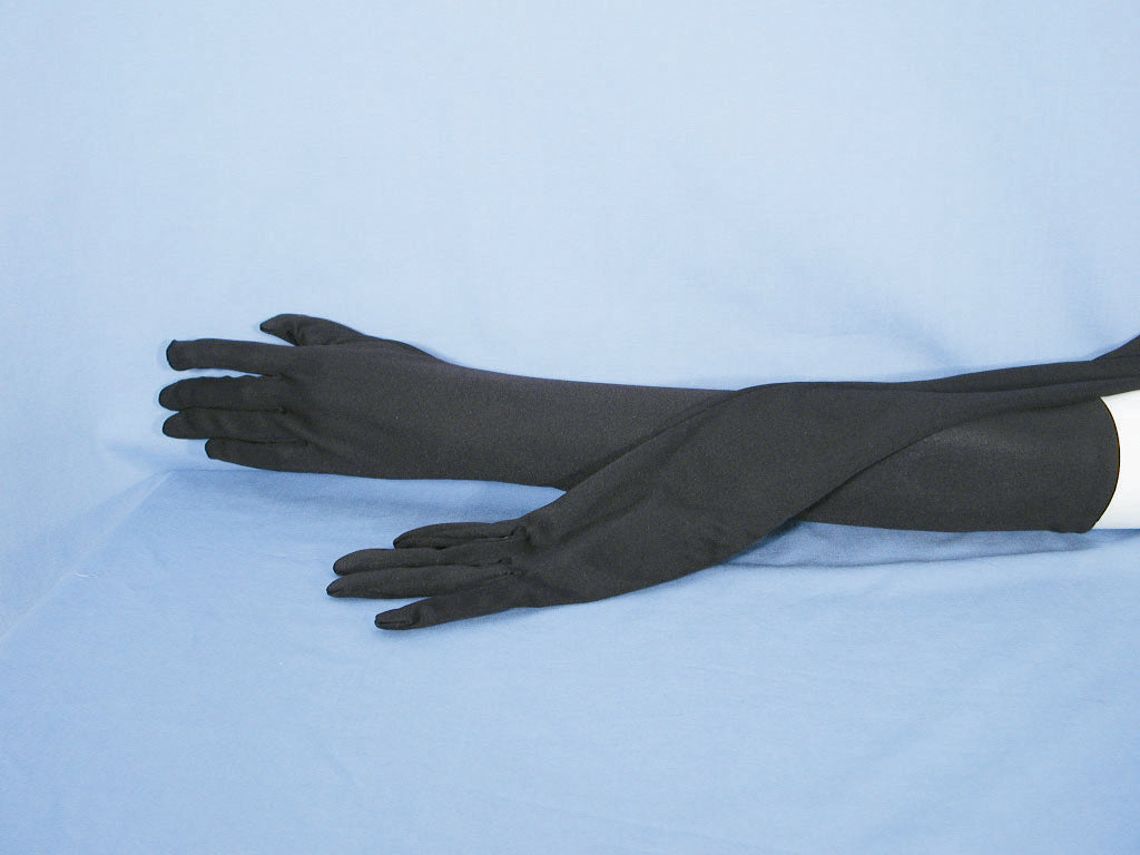 21" Long black Gloves