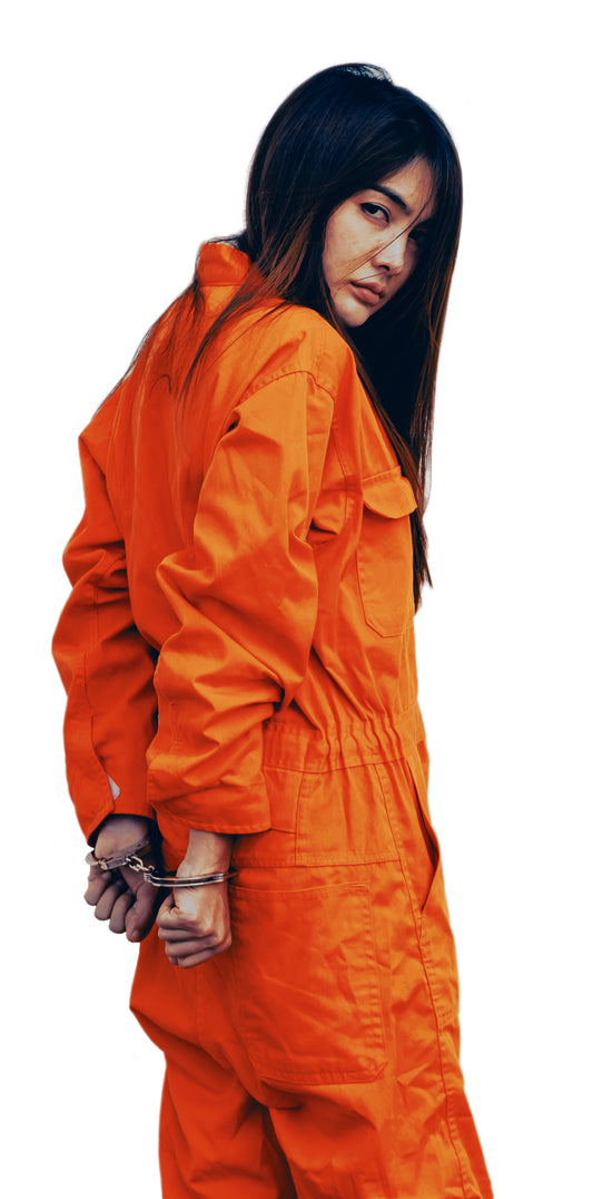 Female Orange Jump Suit