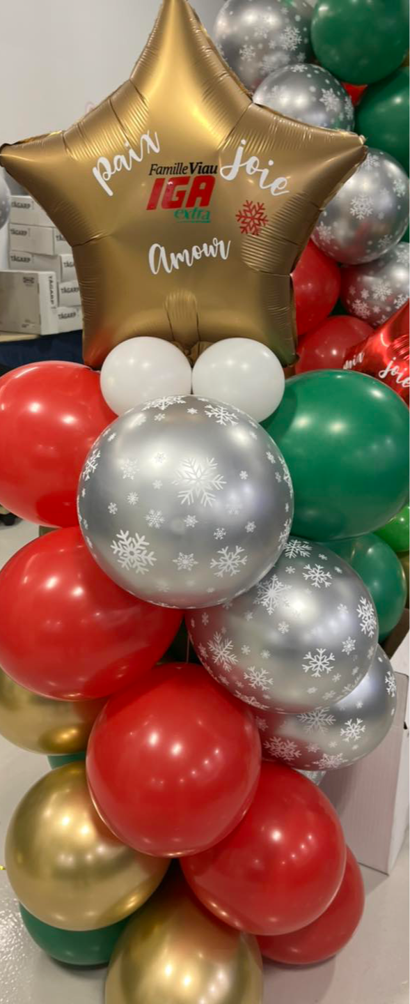 Tour de ballons de Noël