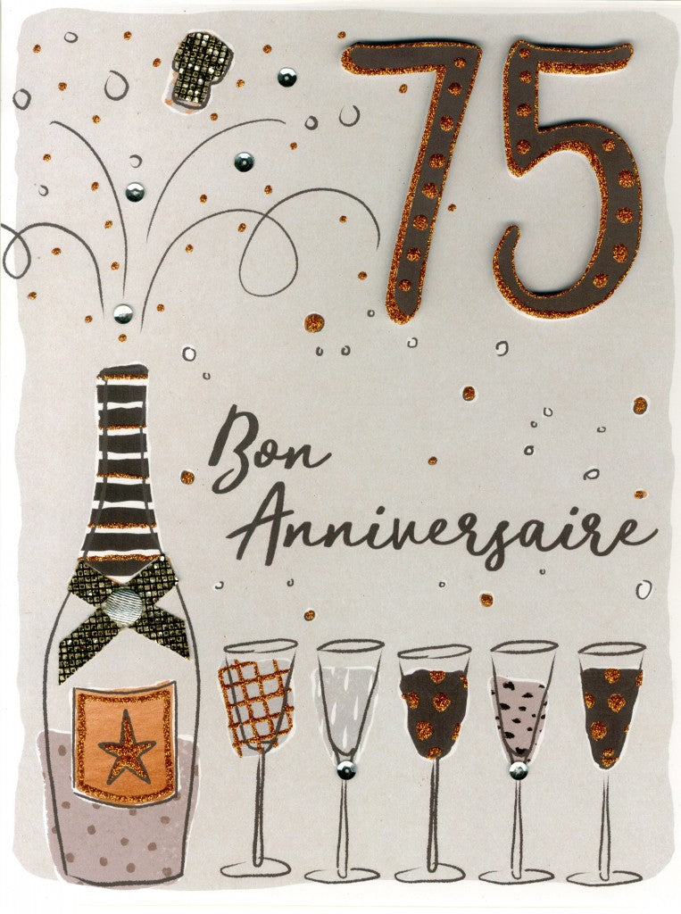 75e "Bon Anniversaire" Jumbo Card