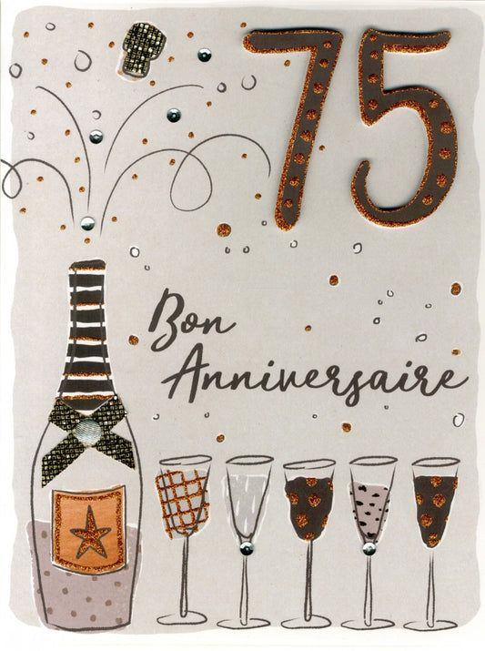75e "Bon Anniversaire" Jumbo Card