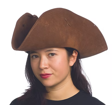 LEATHERLIKE PIRATE HAT