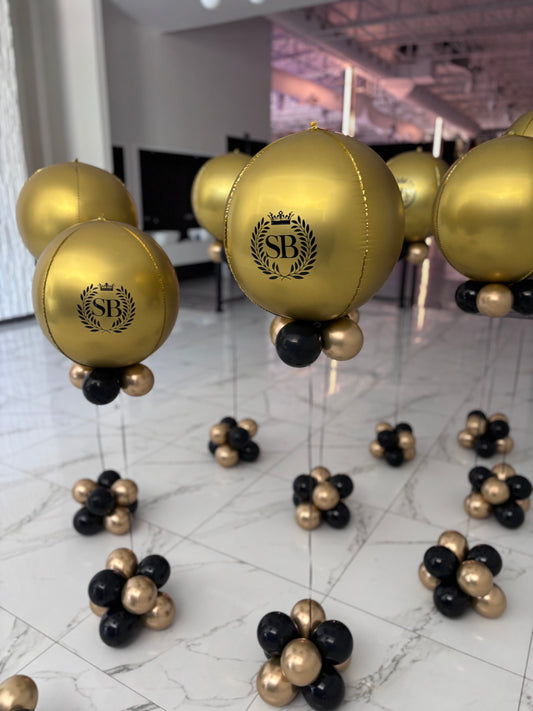 Bouquet de ballons en forme d'orbe 