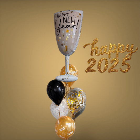 2025 New Years Eve Supershape Bouquet