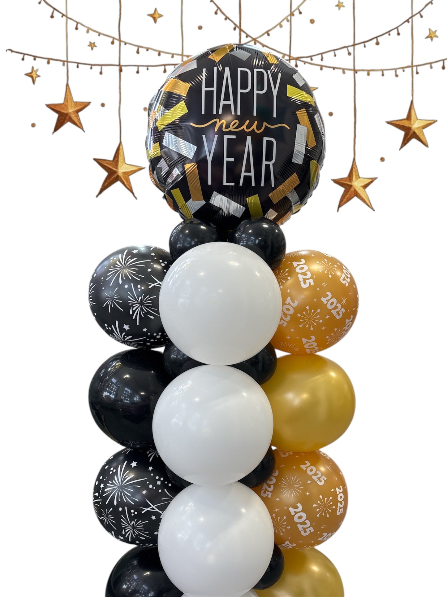 New Year’s Eve Balloon Tower