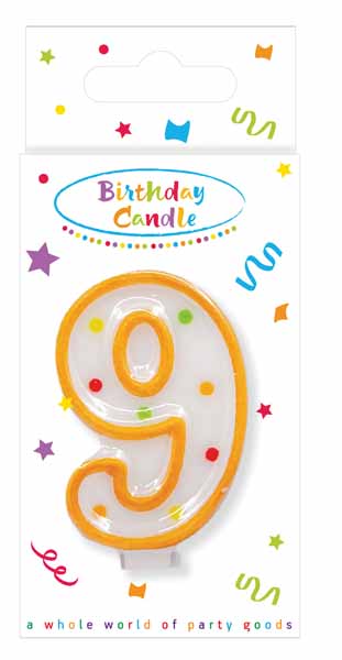 Single Number Colorful Candles