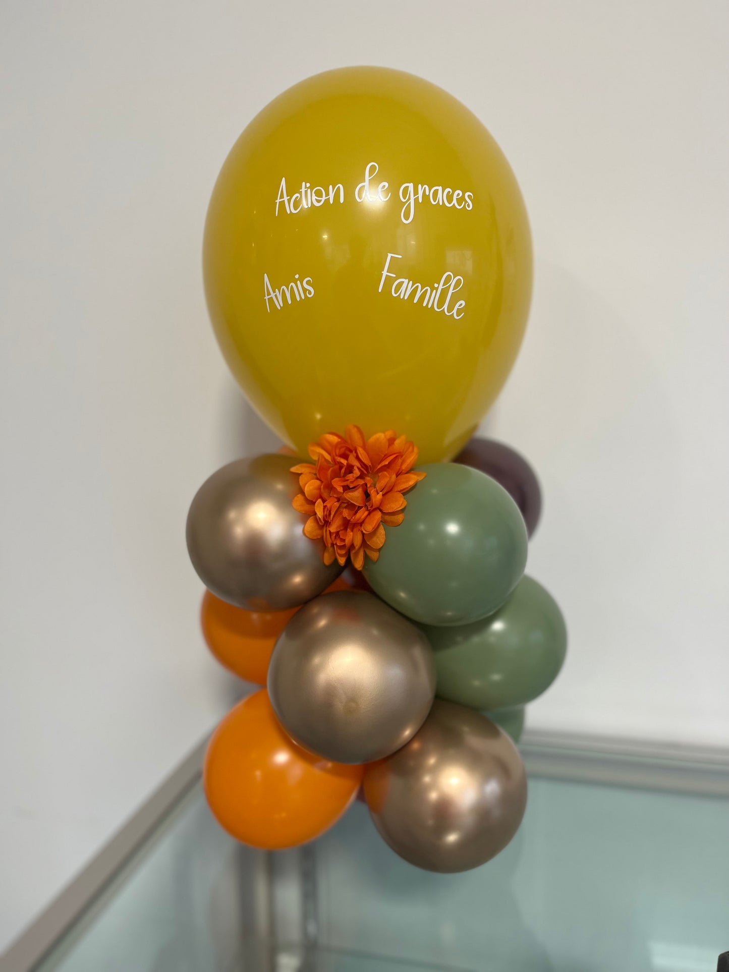 Autumn Balloon Centrepiece