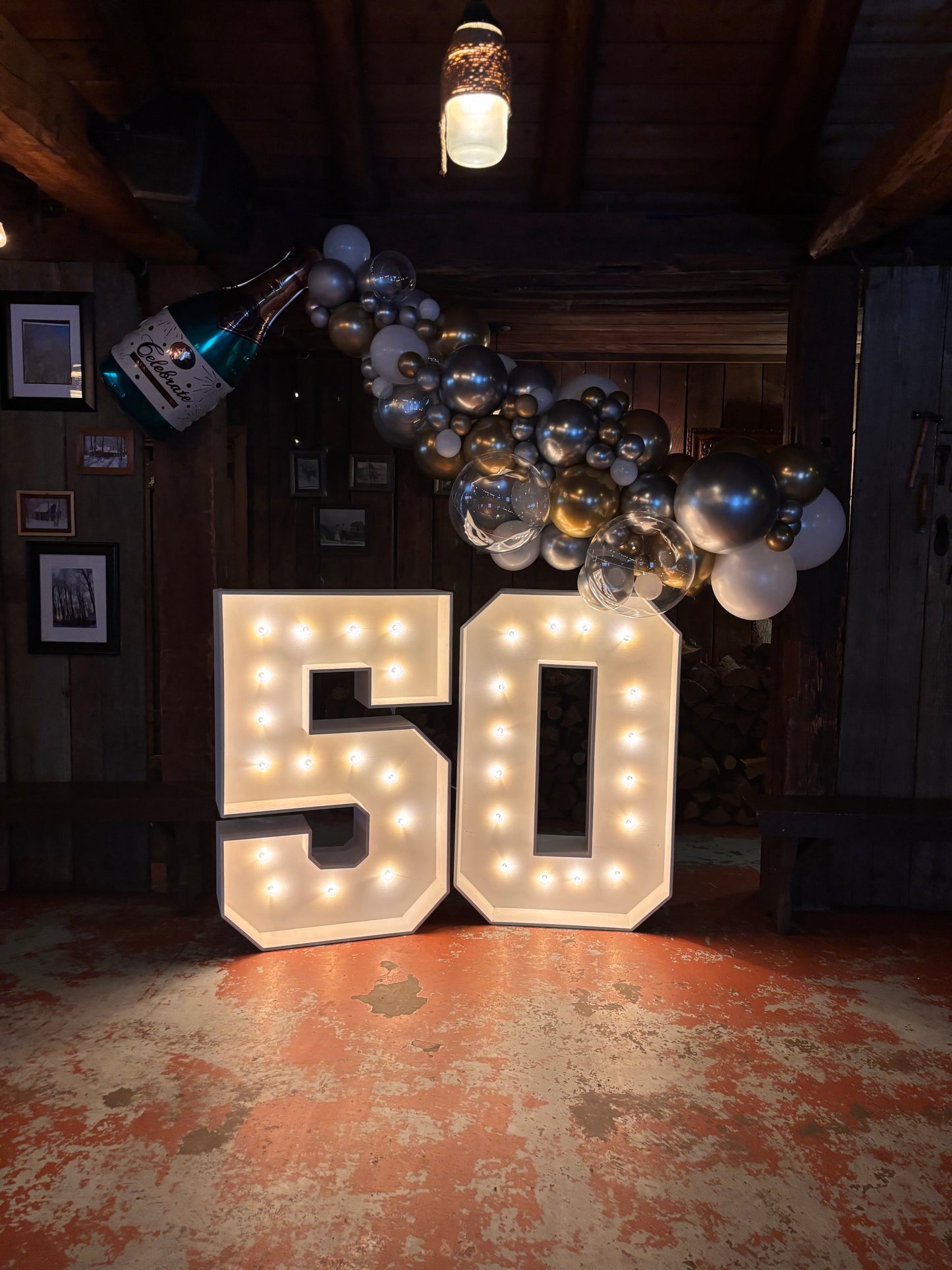 Light Up Numbers - Free Standing