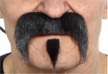 Black & Grey Moustache Set
