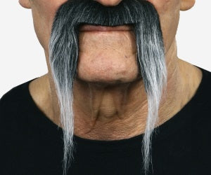 Full Black & Grey Moustache