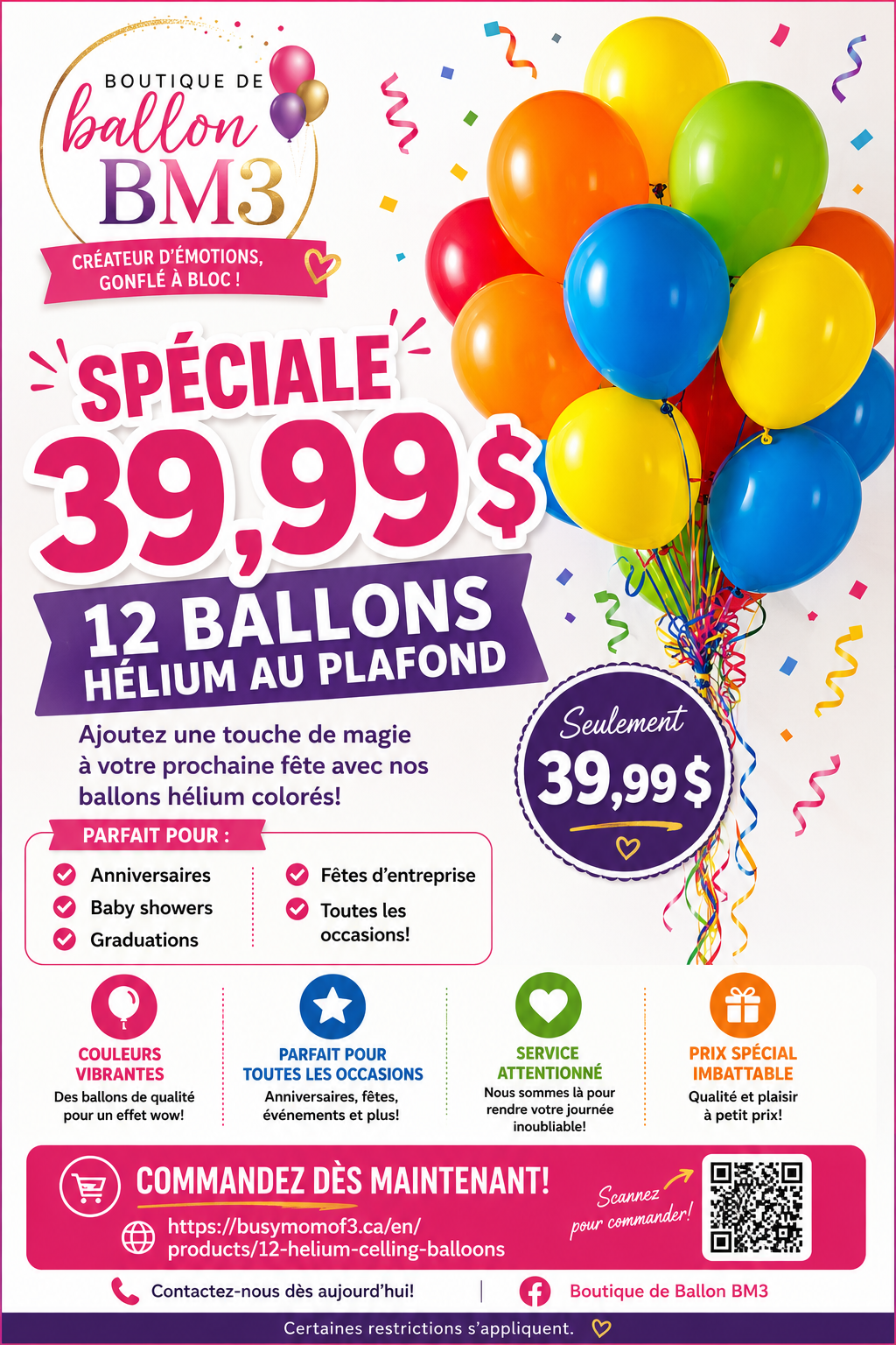 Helium loose Balloons