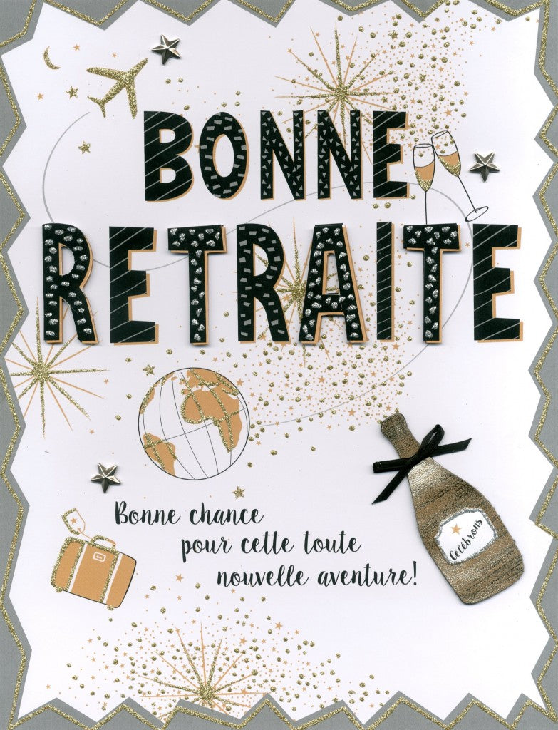 "Bonne retraite" Jumbo Card