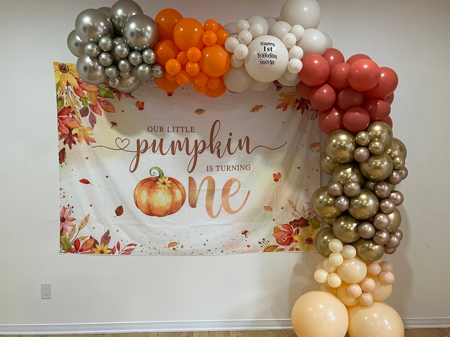 Fall Theme Demi-Arch Balloon