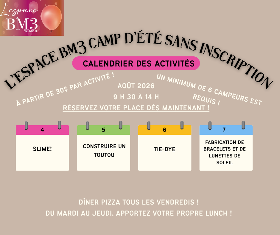 Camp d'été sans rendez-vous
