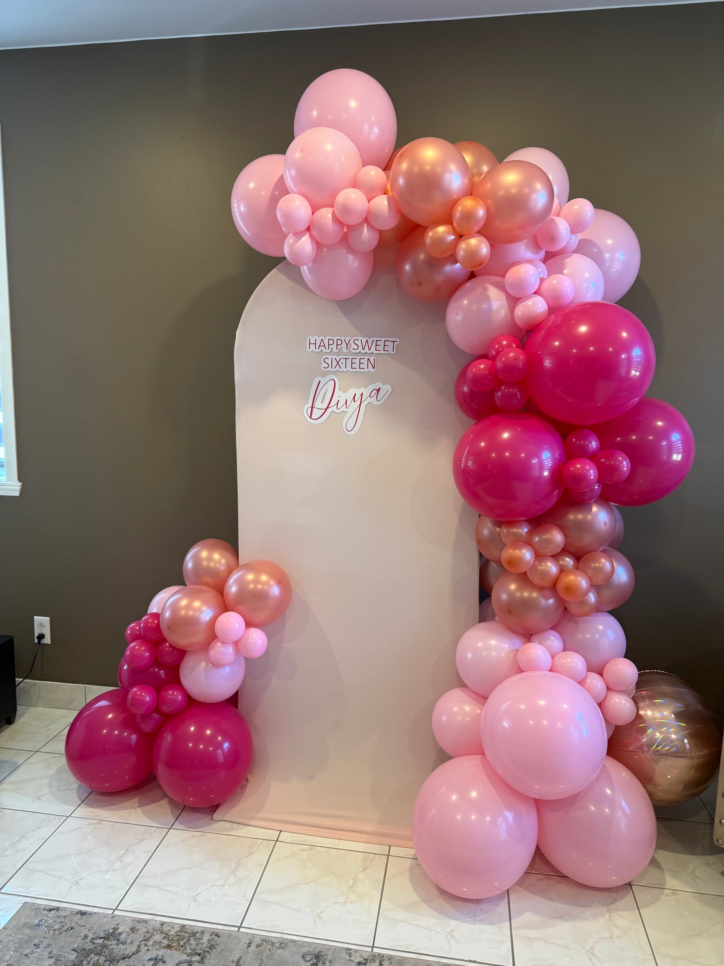 Balloon Garland and Backdrop