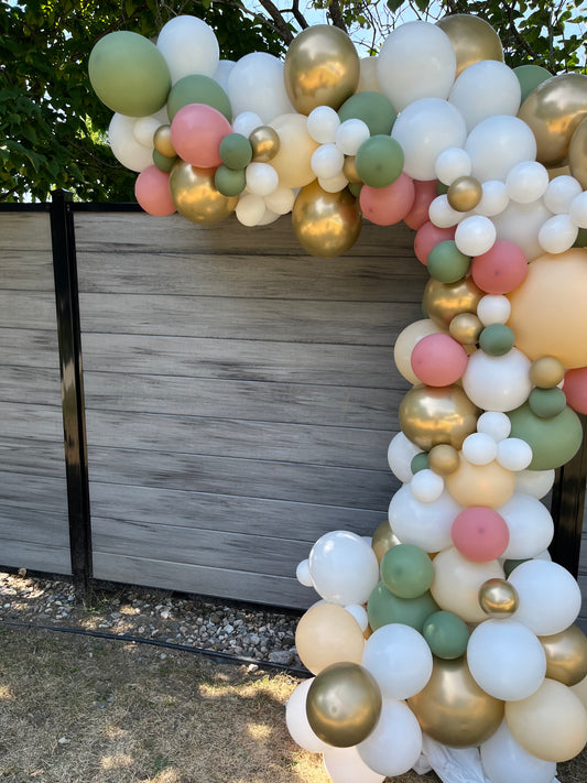 Bridal Shower Organic Balloon Demi-Arch