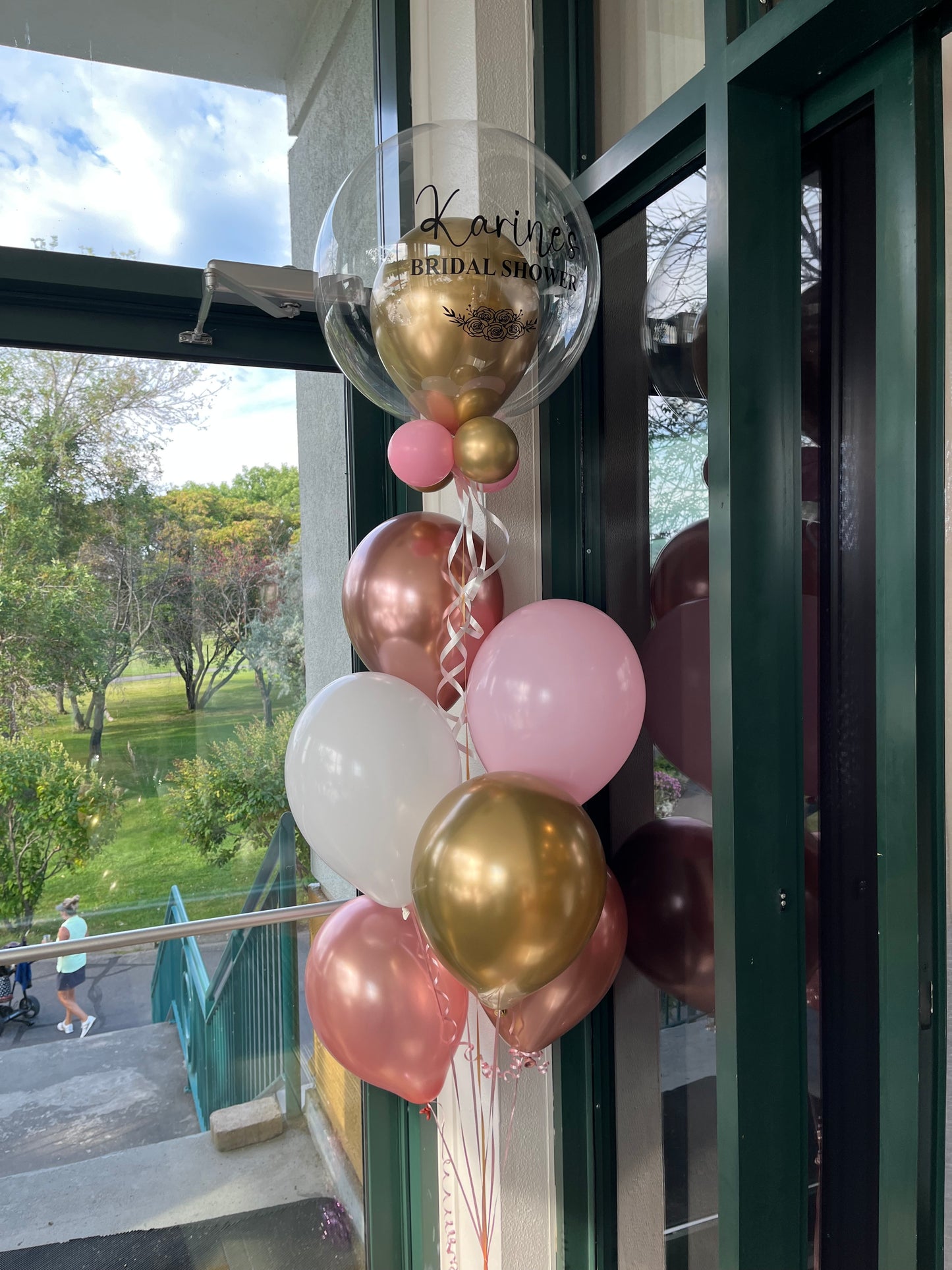 Affichage de ballon à bulles de fête nuptiale