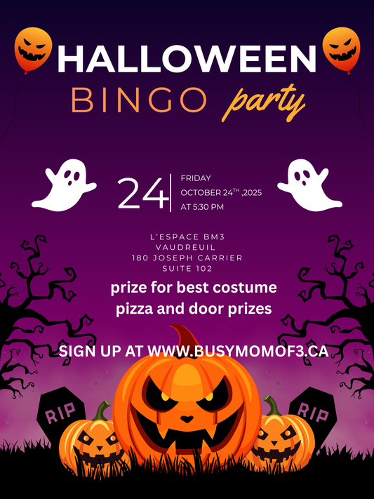 Halloween bingo family night