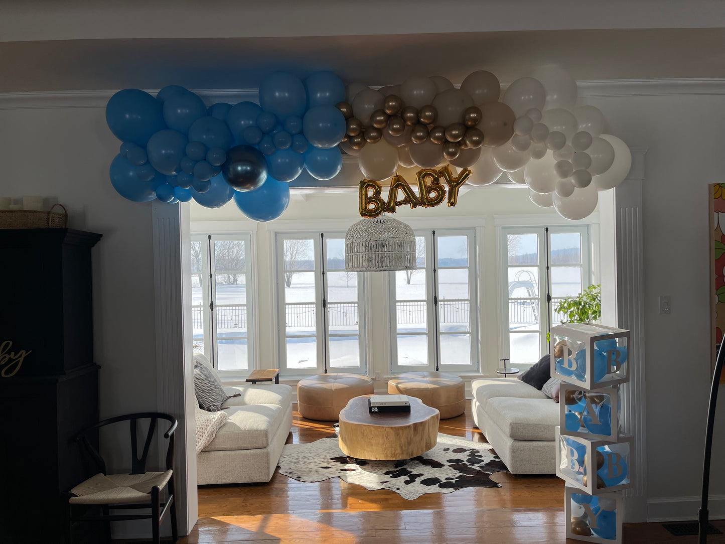 Baby Shower Organic Ballon Garland