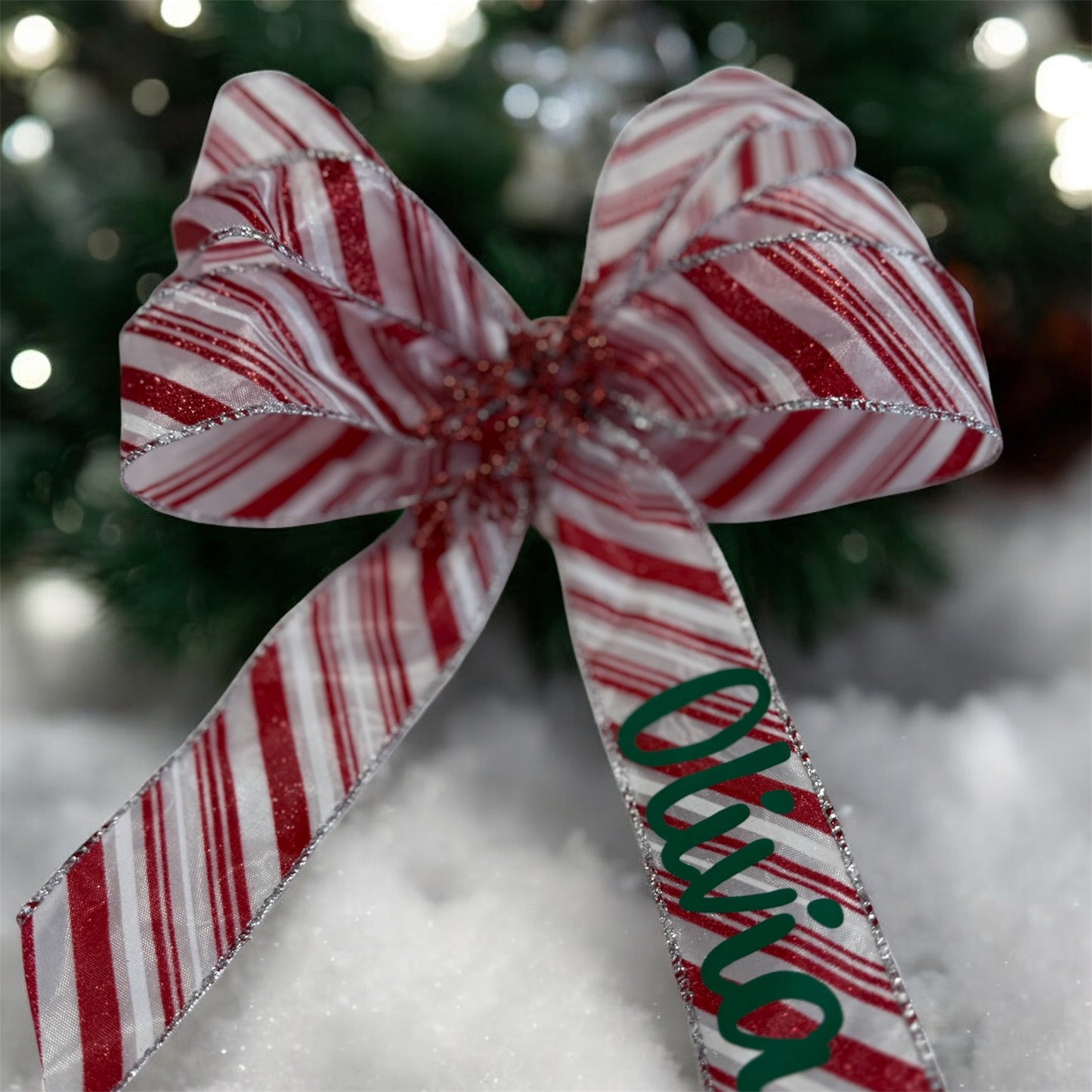 Personalized Holiday bow