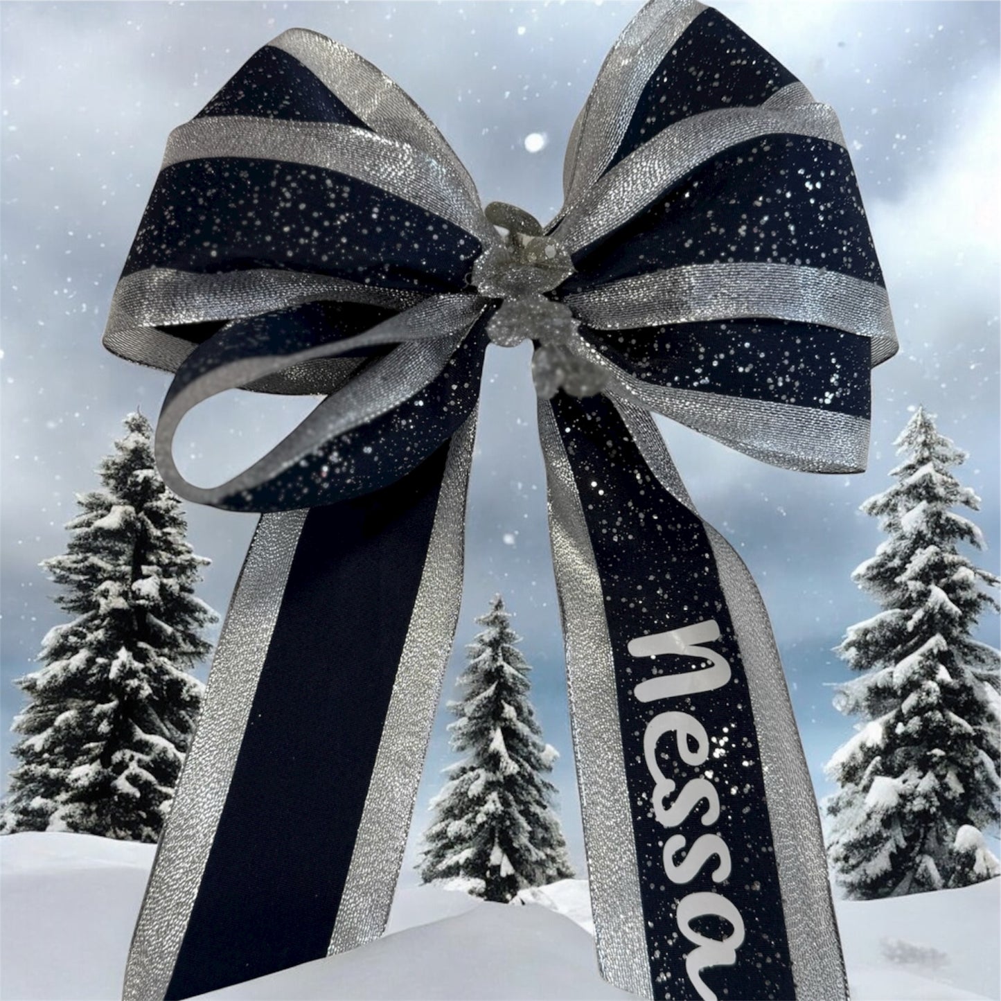 Personalized Holiday bow