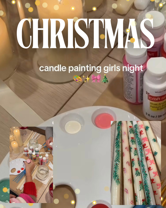 Holiday candle painting