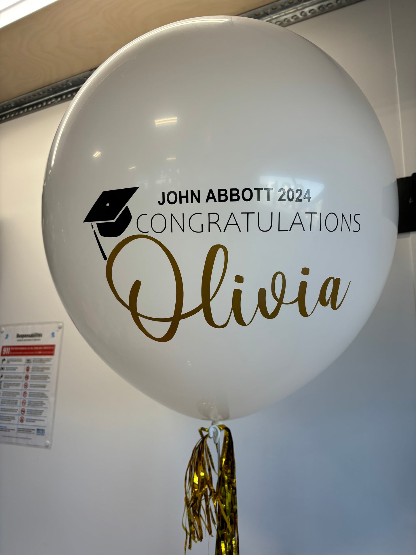 Ballon de remise de diplôme surdimensionné