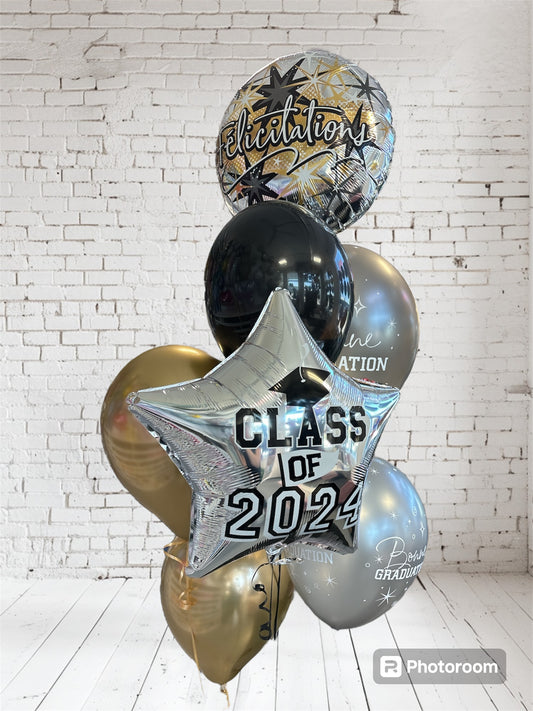 Affichage simple de ballons de graduation