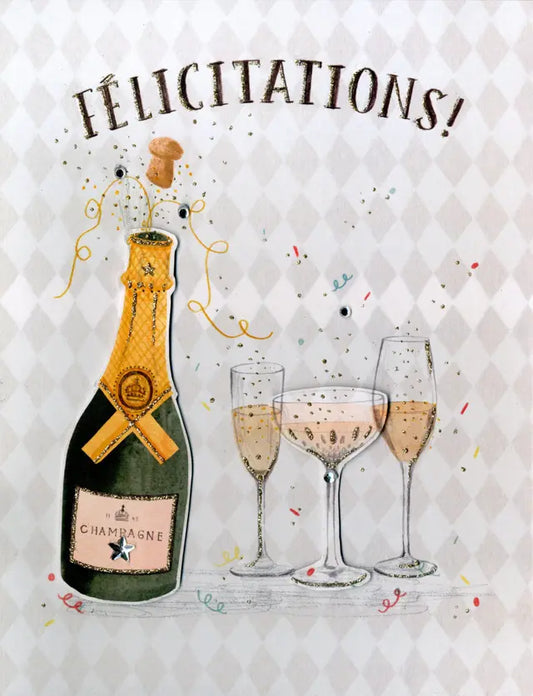 "FÉLICITATIONS" Jumbo Card