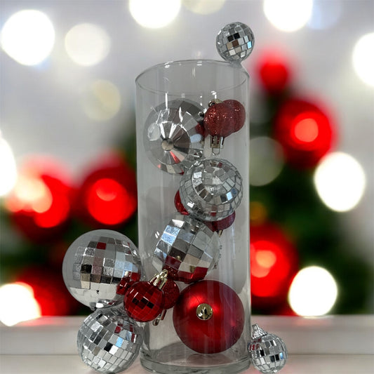 Holiday  glass centerpiece Rental