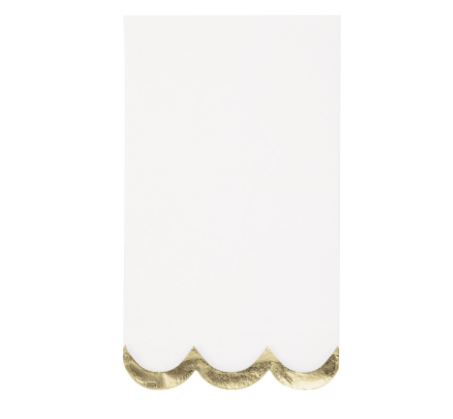 Fancy Gold Foil Trimmed Napkins